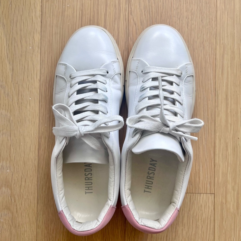 Thursday Boots Women’s White x Blush Sneakers